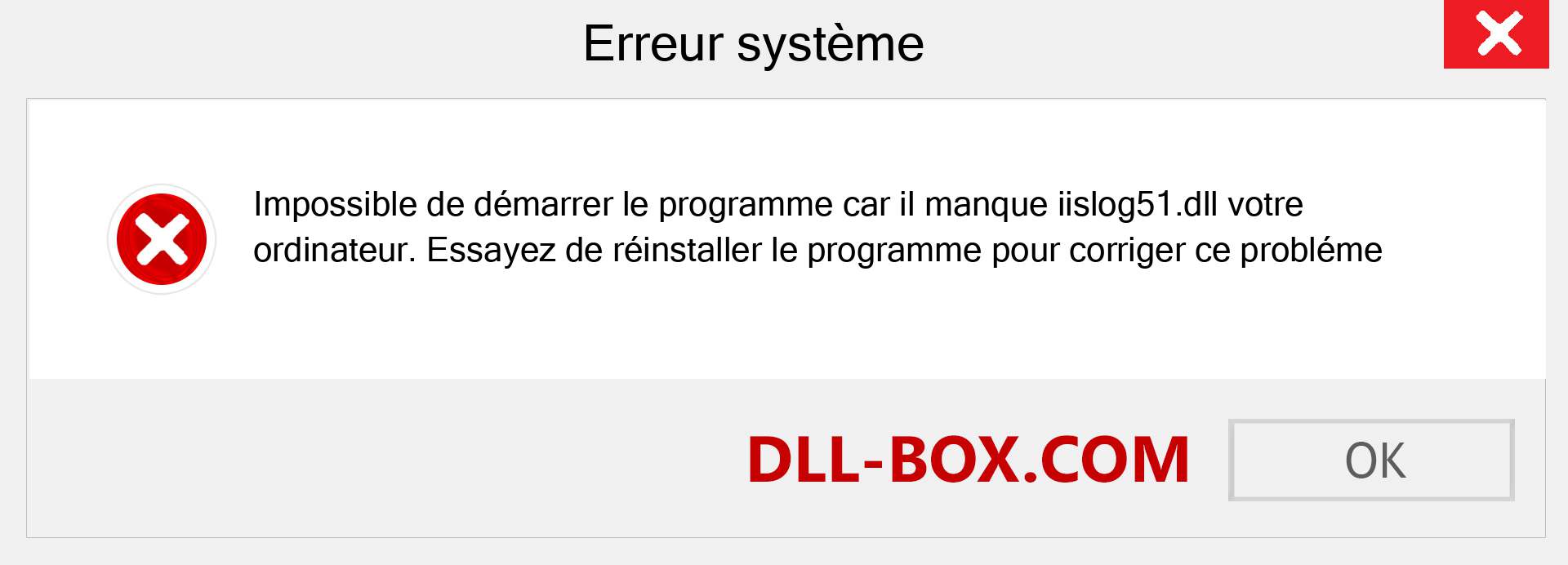 Le fichier iislog51.dll est manquant ?. Télécharger pour Windows 7, 8, 10 - Correction de l'erreur manquante iislog51 dll sur Windows, photos, images